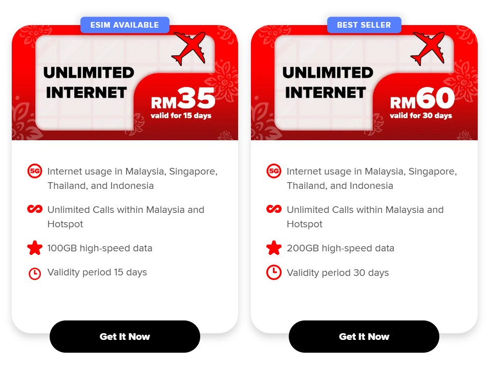 Hotlink Travel SIM 升级啦！最低 RM35 就可在马来西亚、新加坡、泰国和印尼使用